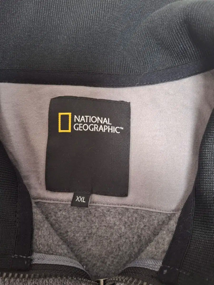 National Geographic ナショナルジオグラフィック グレー フルジップアップ ニット セーター カーディガン