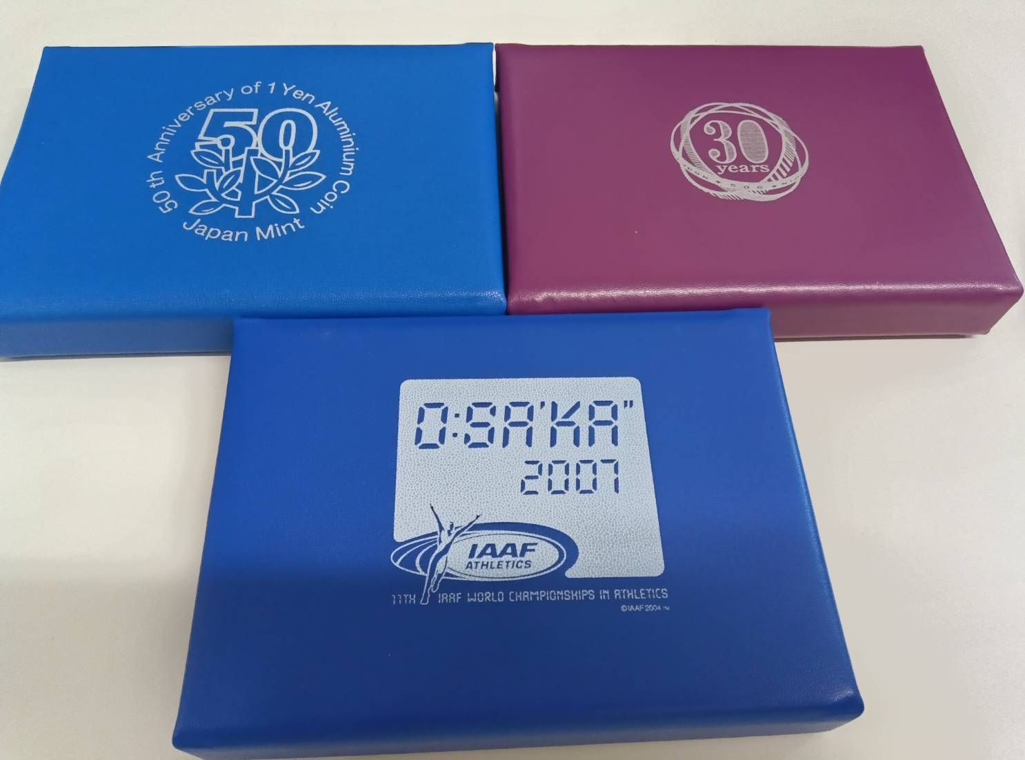 注文 銀製メダル入り記念プルーフ貨幣セット3つ 1円スタート オールド