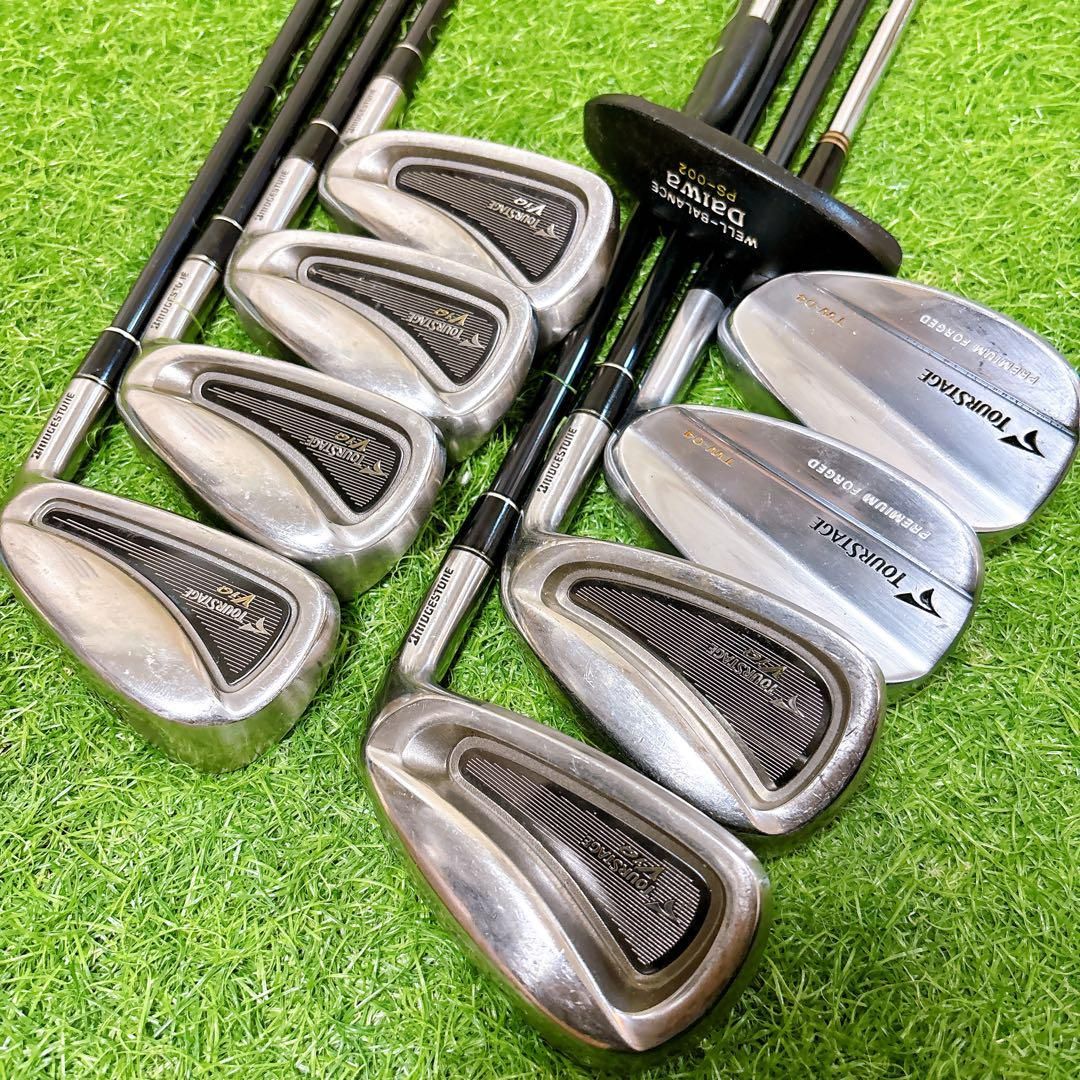 【メンズセット】ツアーステージ　 初心者オススメ　FLEX R ヘッドカバーあり 8.ツアーステージ 初心者オススメ メンズセット 右利き 13本