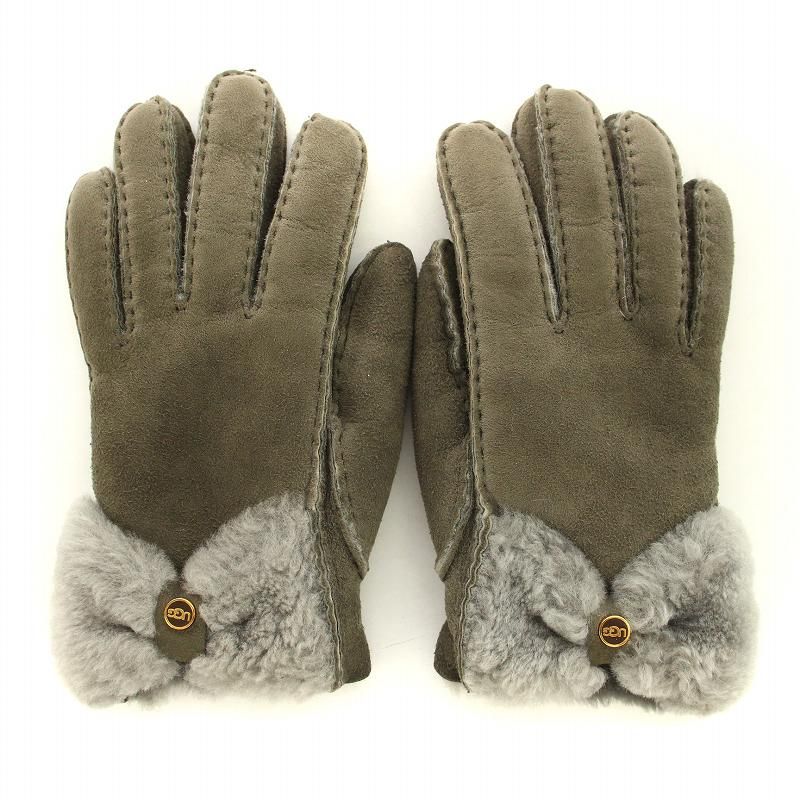 UGG グレー スエード手袋