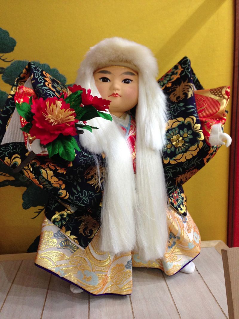 豊玉作　連獅子/大型　ケース入　浮世人形　  極美品 日本人形 豊玉作 連獅子/大型 ケース入り 浮世人形 極美品