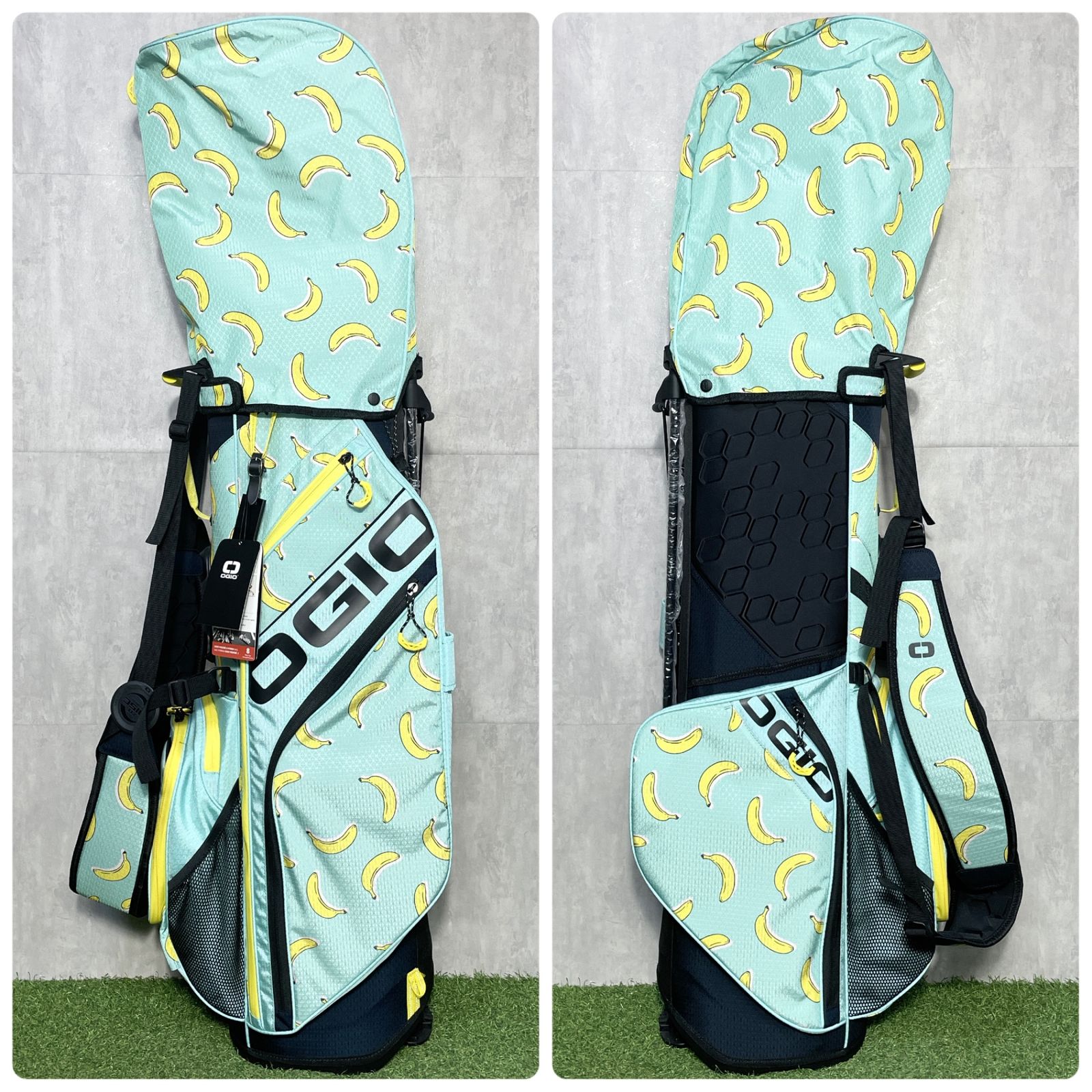 【新品】OGIO オジオ キャディバッグ ゴルフバッグ バナナ柄 スタンド式 Amazon | オジオ(OGIO) キャディバッグ WOODE HYBRID BANANARAMA