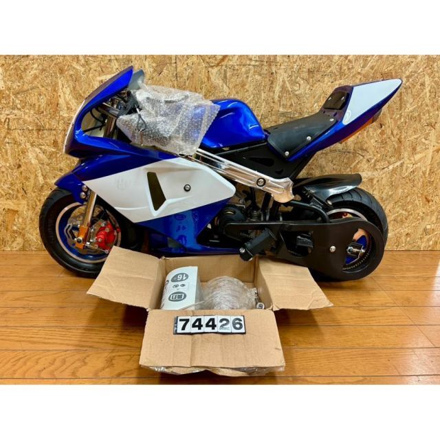 74426 Pocket bike ポケバイ ポケットバイク 青白カラーモデル