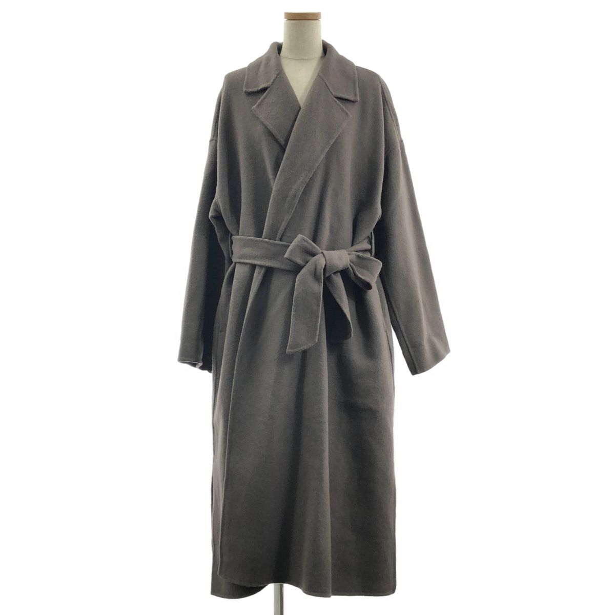 N.O.R.C ライトグレー ジュ　ロングコート サイズ2 新品未使用 N.O.R.C / ノーク | ライトウールリバーロングコート | 2