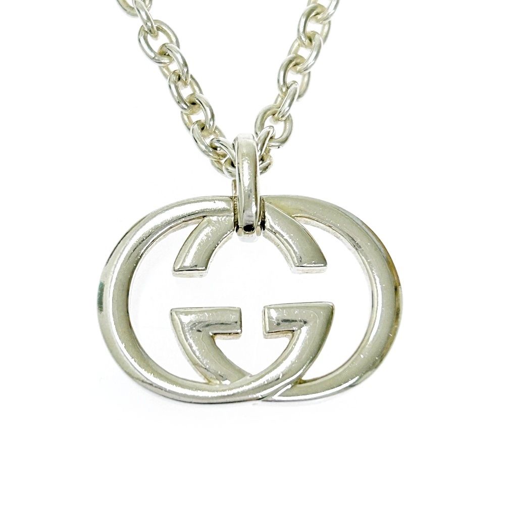 中古】【箱付き】 GUCCI グッチ シルバー インターロッキングG