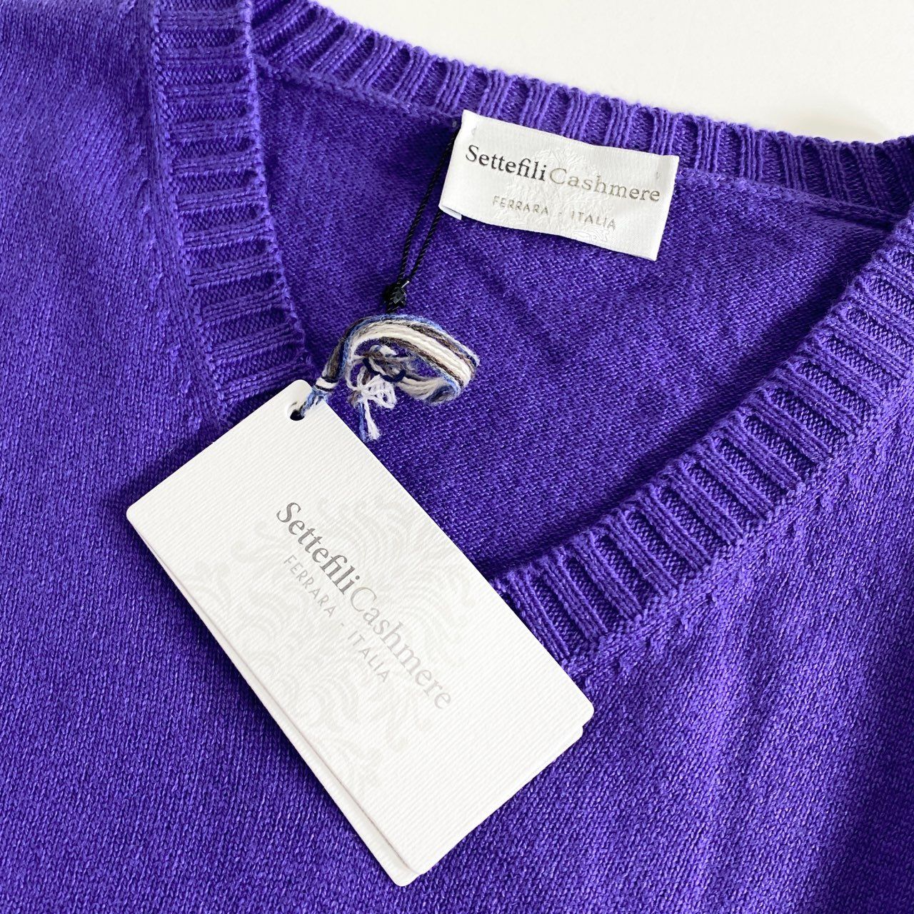 84h27①《未使用保管品》 イタリア製 Settefili Cashmere セッテ 