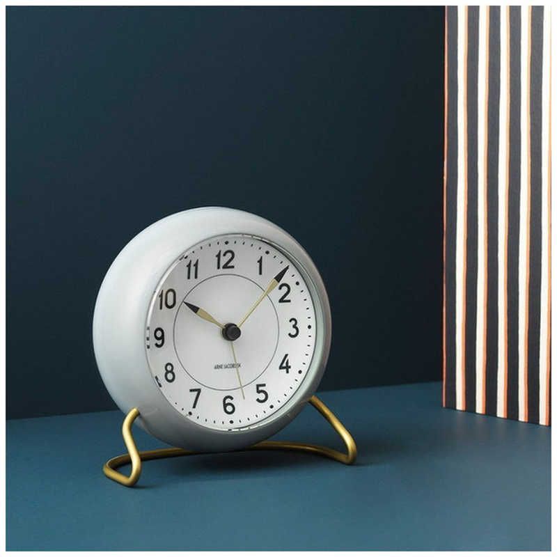 新品 未開封 】 インテック 置き時計 Station Table clock 11cm grey