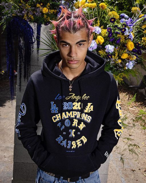 ボーンアンドレイズ×レイカーズ×ドジャース×ニューエラ フーディ