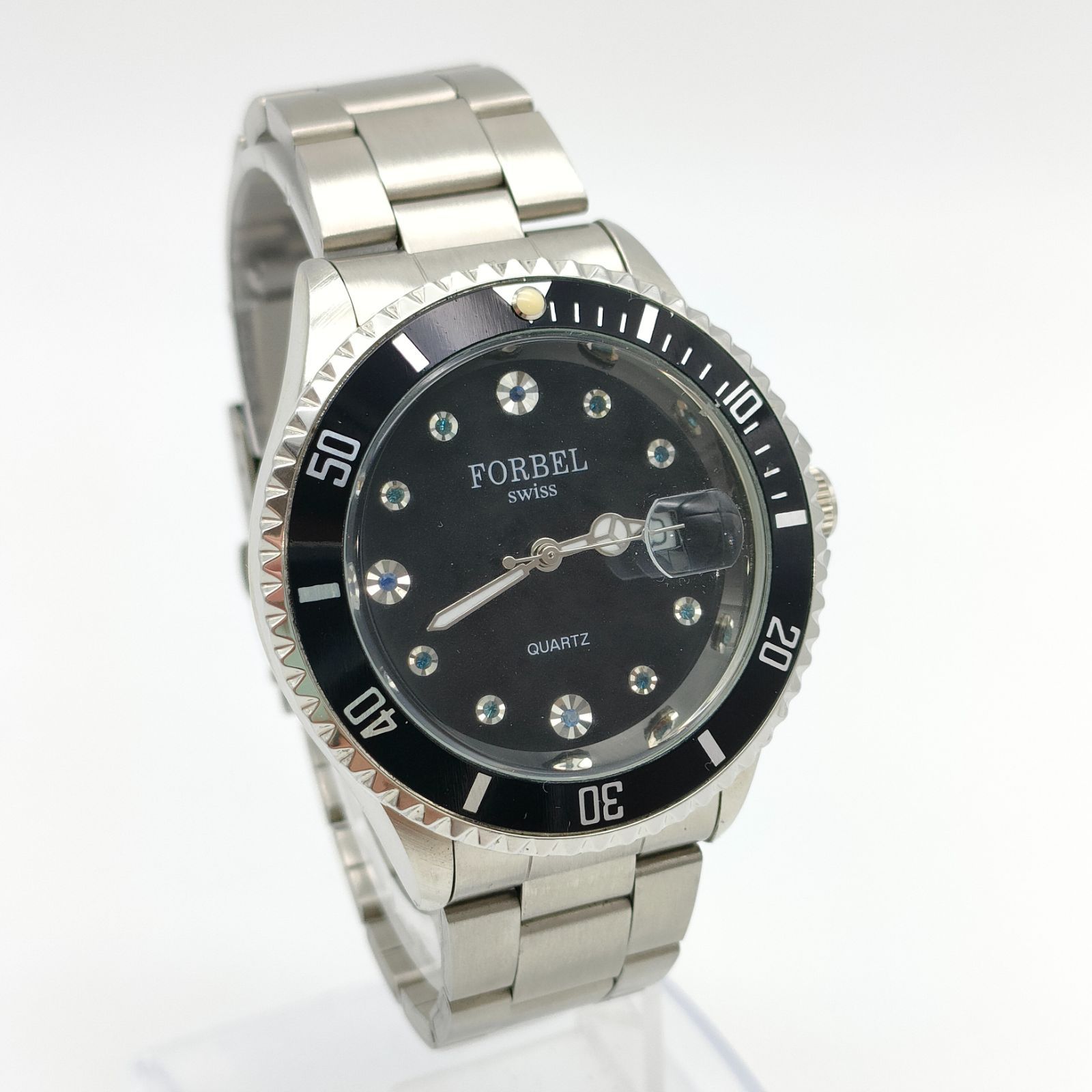 FORBEL フォーベル 腕時計 デイト 新品電池 メンズ FORBEL フォーベル