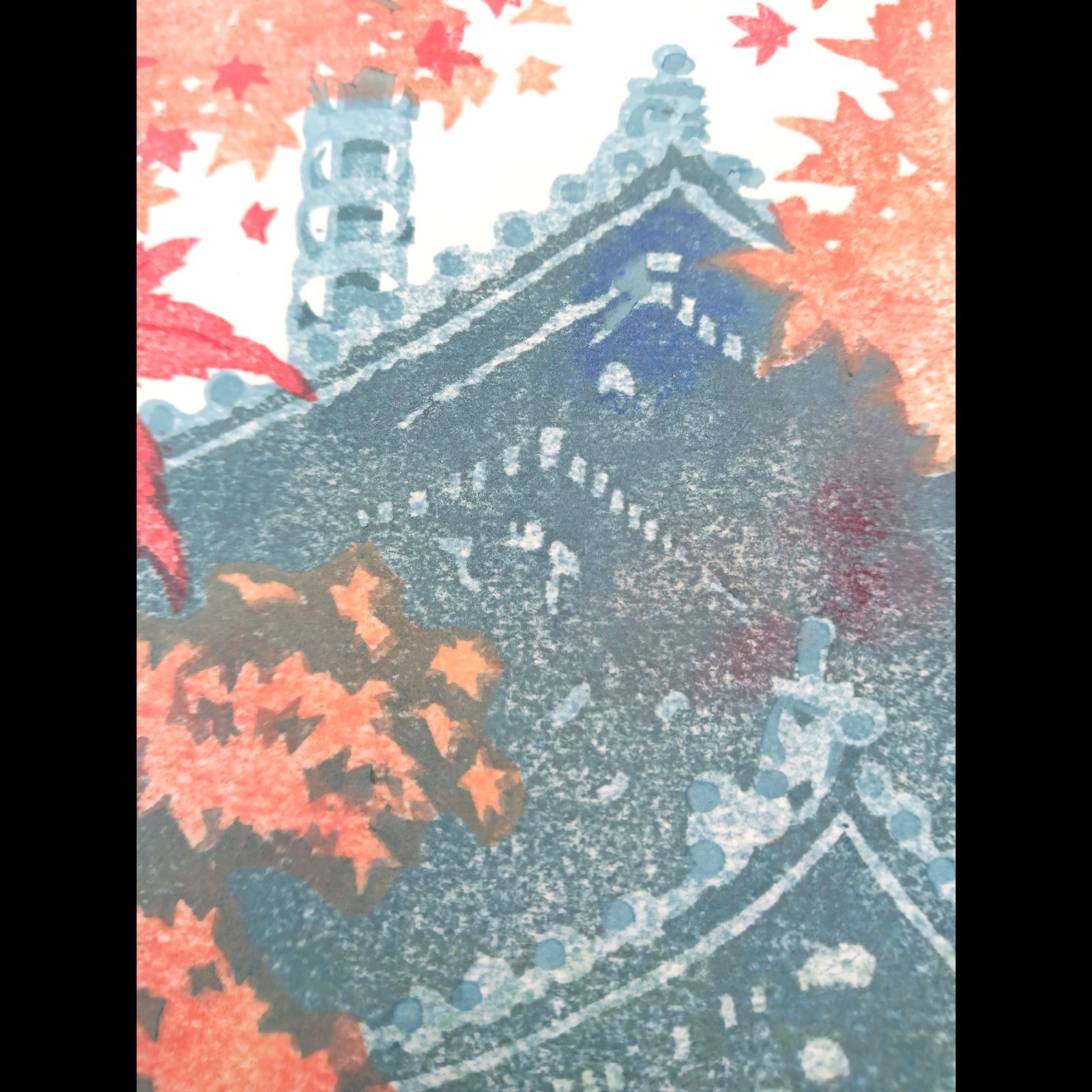 【真作】木版画　壬生川純一「秋風」限定ナンバー付き！ 真作】木版画 壬生川純一「秋風」限定ナンバー付き！ ☆送料無料