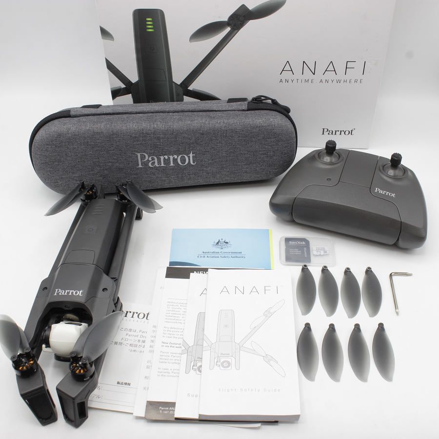【美品】Parrot ANAFI PF728005 ドローン ウルトラコンパクト フライイング 4KHDRカメラ パロット アナフィ 本体