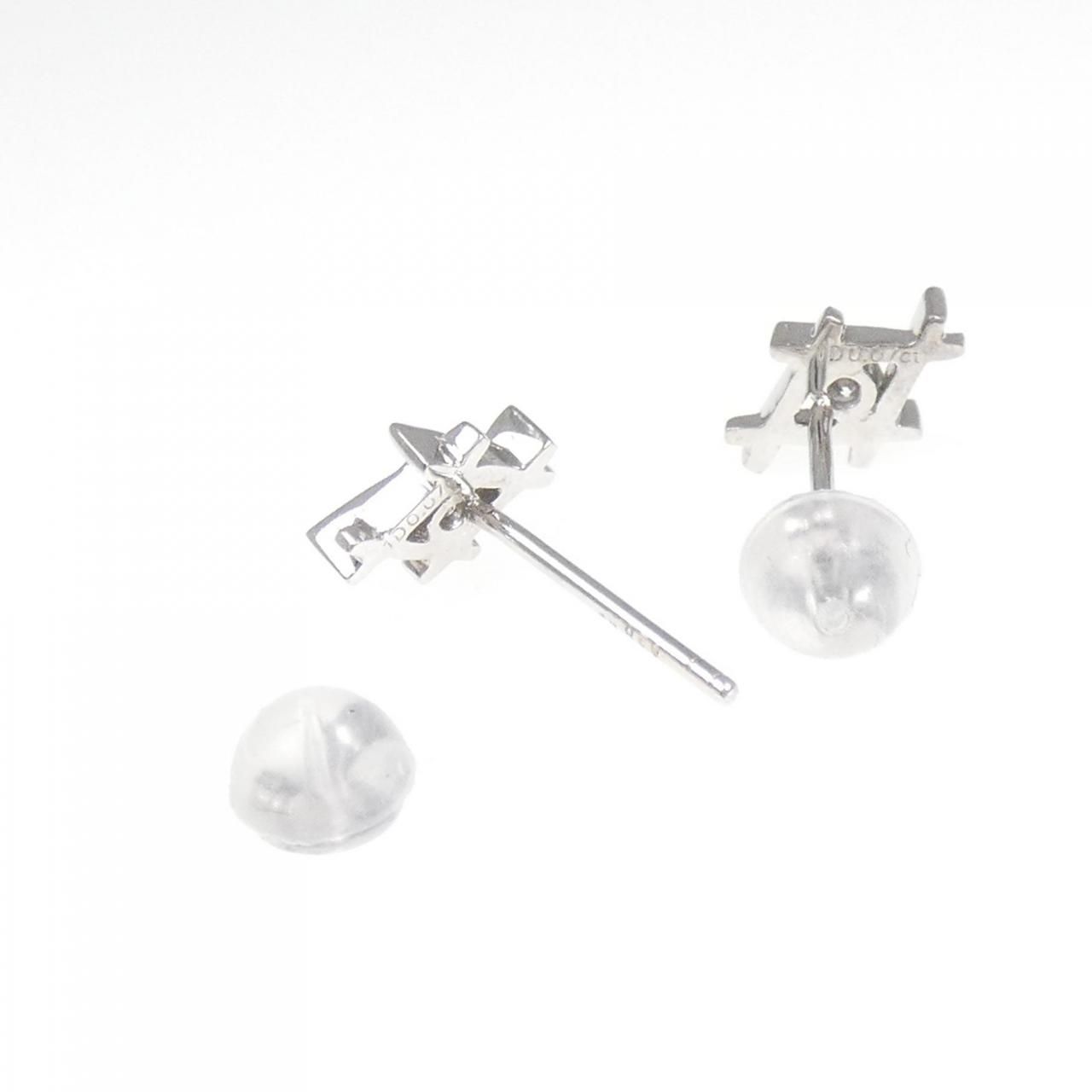 アガットk18 ダイヤシークレットピアス