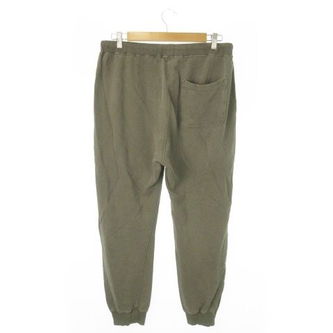 ネイバーフッド NEIGHBORHOOD スウェットパンツ ジョガー ドロスト プリント ロゴ 裏毛 L 緑 カーキ |AO23