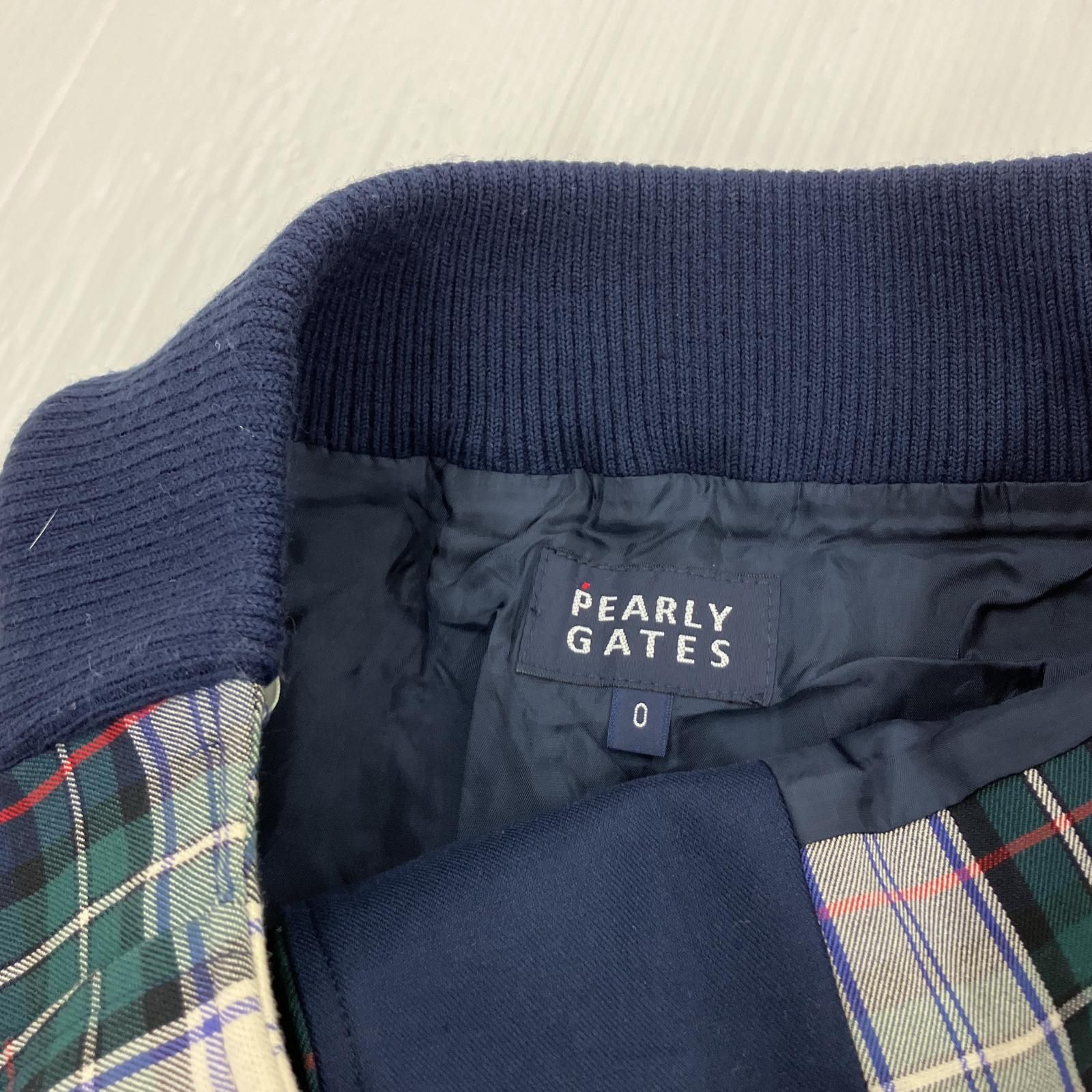 PEARLY GATES - パーリーゲイツ PEARLY GATES スカート チェック グリーン 紺 1 PEARLY GATES パーリーゲイツ チェックプリーツスカート size0