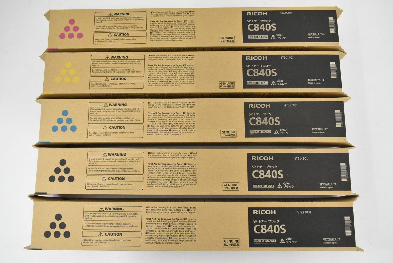 ♥ リコー 純正 トナー C840S 4色5本 シアン マゼンタ イエロー ブラック RICOH ITCEHYVC91FK-D-S50-byebye