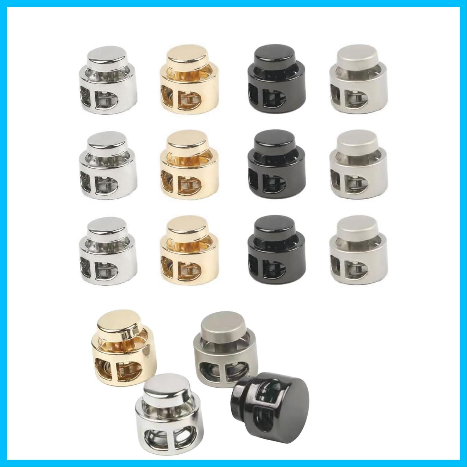 新着商品】YFFSFDC コード ストッパー 2穴 金属 16個セット