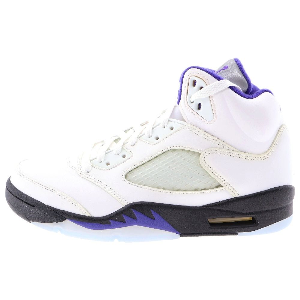 NIKE (ナイキ) AIR JORDAN 5 Dark Concord エアジョーダン 5 ダークコンコルド ハイカットスニーカー ホワイト US9/27cm DD0587-141