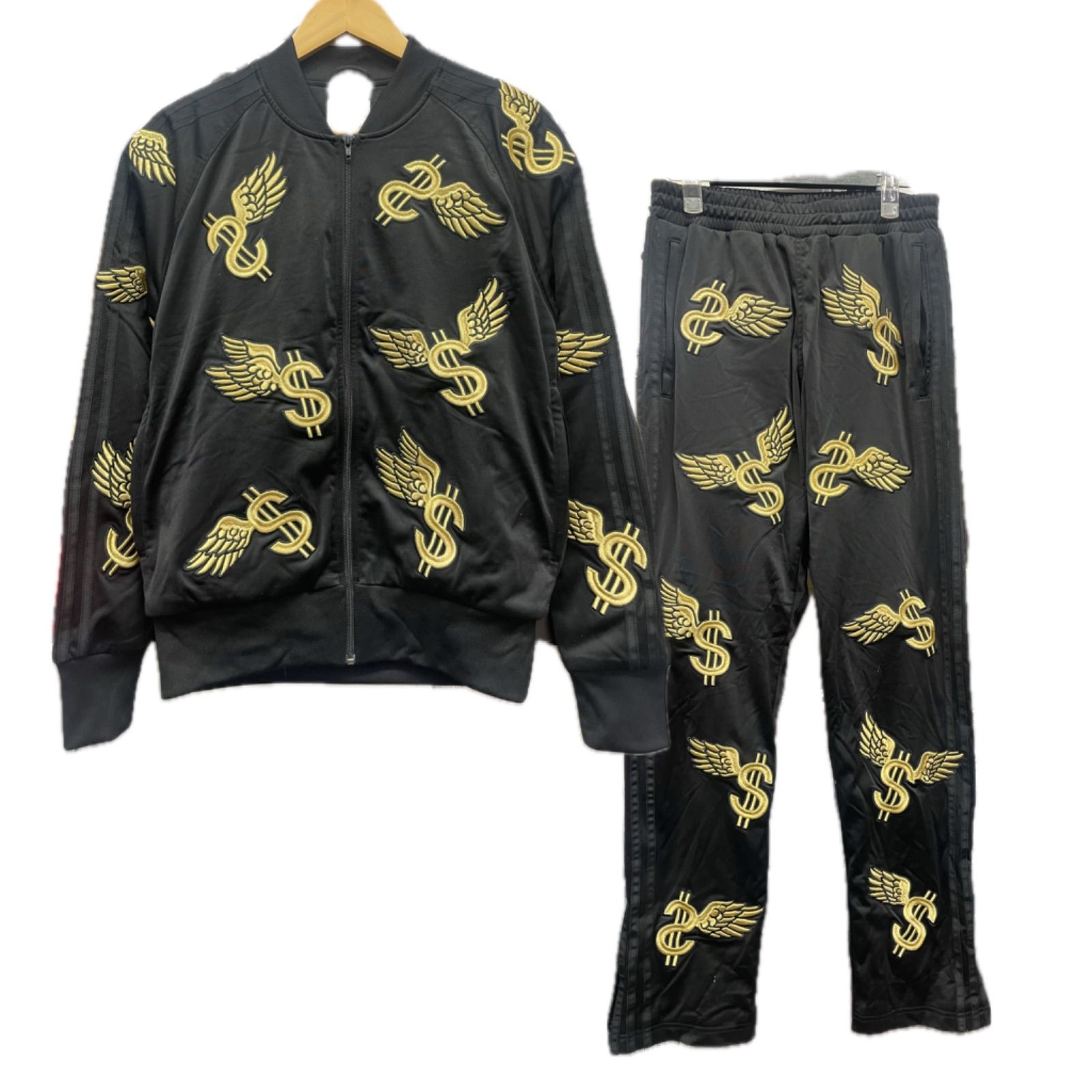 Jeremy Scott adidas ジャージ 黒/黄 プリント柄 Yahoo!オークション