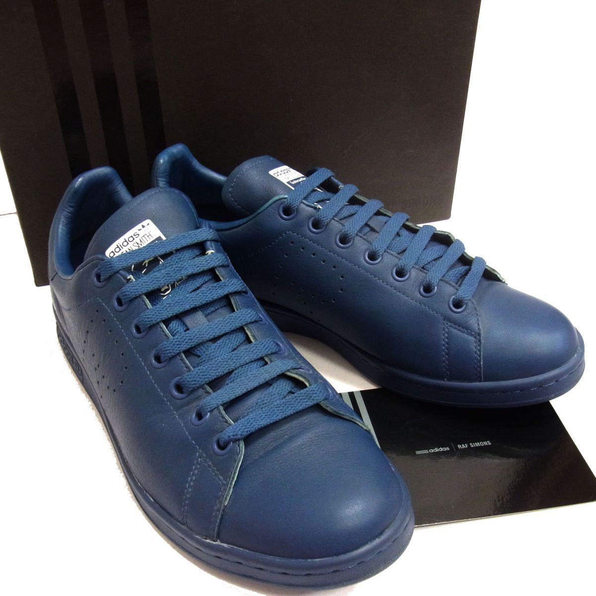 美品adidas×RAF SIMONS スタンスミス スニーカー ローカット シューズ ラフシモンズ メンズ 28.5cm 替え紐・箱付き