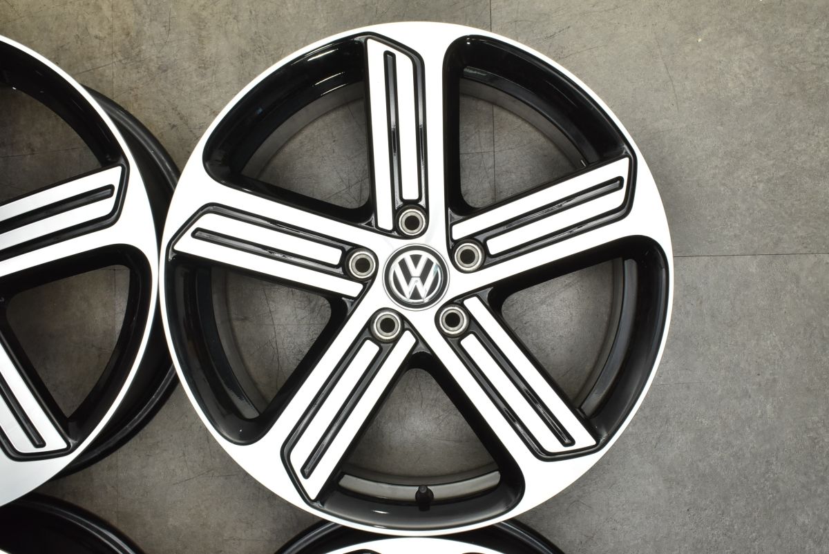 2,500円＋お安く!⭕️1点物◎custom◎Volan◎FC1◎9.7 新車外し品】フォルクスワーゲン ゴルフ7 R 純正 18in 7.5J +49