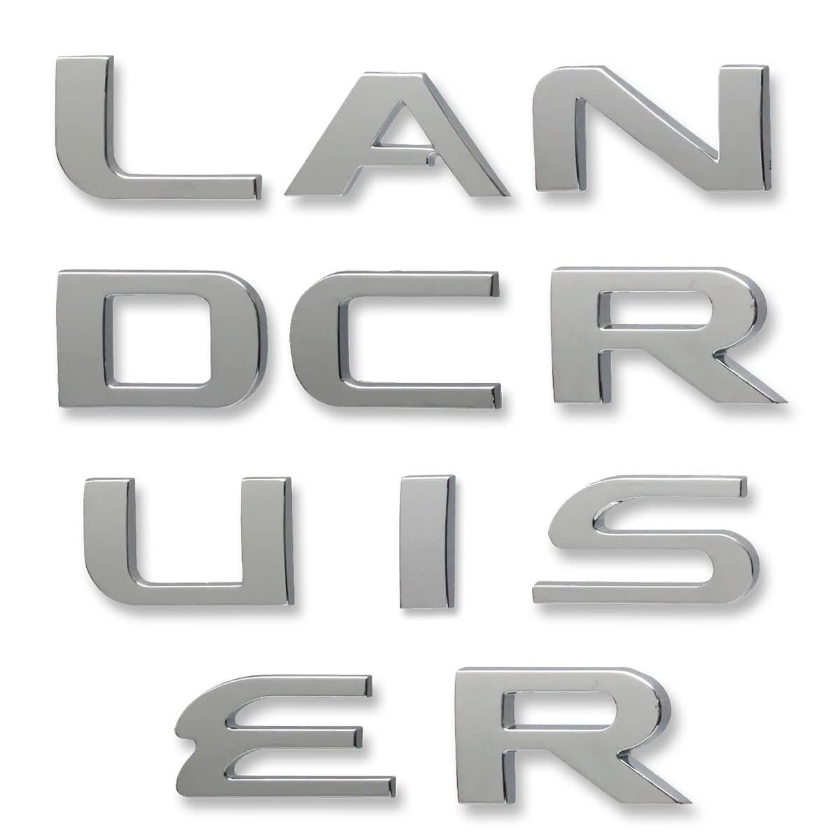 クロームメッキ 【AWESOME/オーサム】 LANDCRUISER ランドクルーザープラド 150系用 カスタムロゴエンブレム (クロームメッキ)