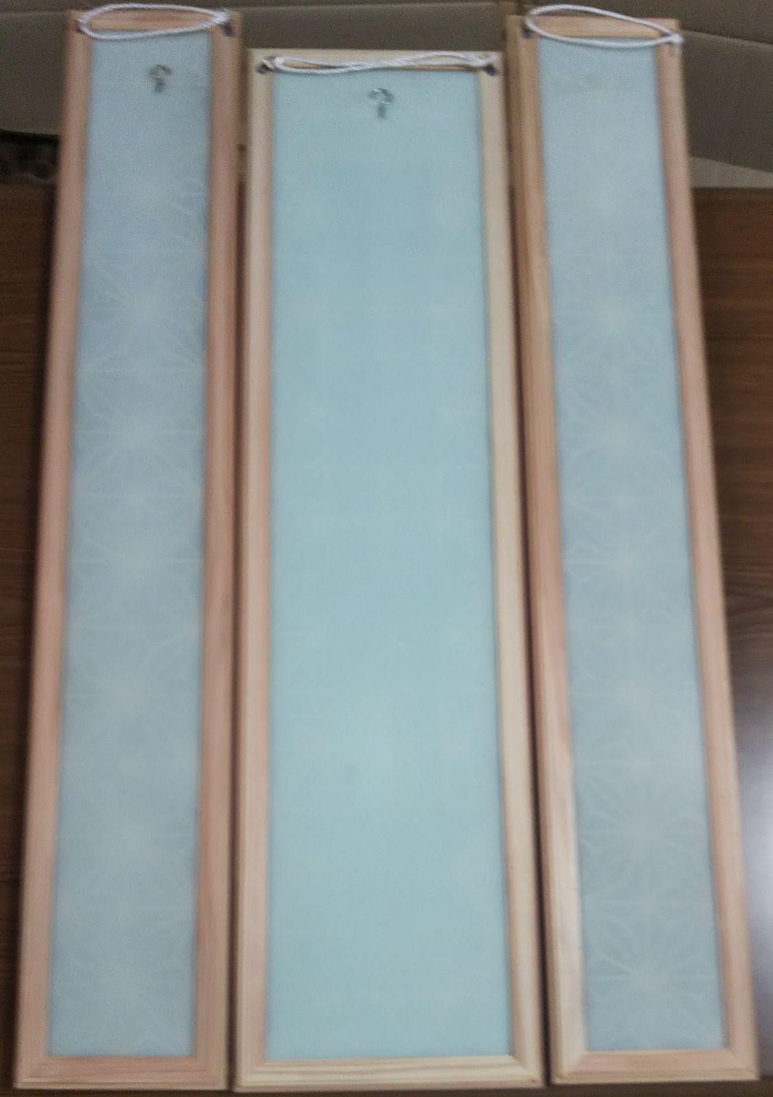 57 麻の葉組子アクリル板入り3枚一組