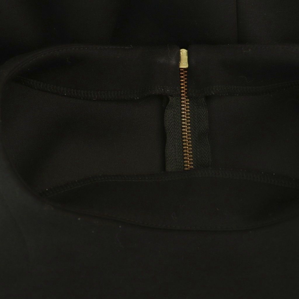 シェリエ CHERIE バックZIPスウェットミニワンピース F 黒
