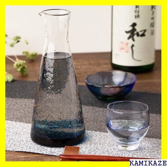 ☆ 東洋佐々木ガラス 徳利 ブルー 300ml 江戸硝子 63701 3003 - ララ