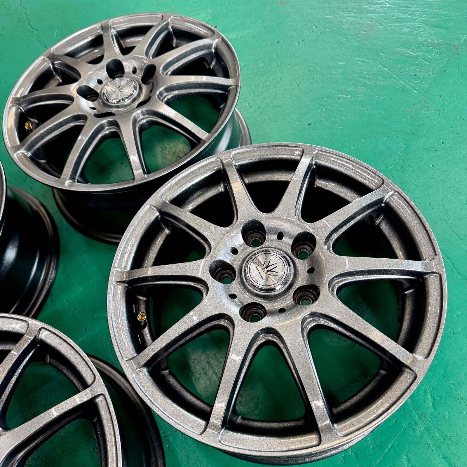 バドックス ロクサーニスポーツ15インチアルミホイール 2本 ① 中古 BADX LOXARNY SPORT ロクサーニ スポーツ 15インチ アルミ