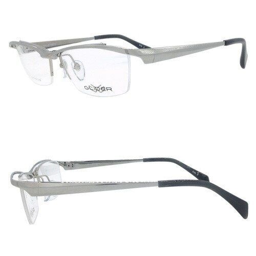 GLIDER グライダー 跳ね上げメガネ GD-2012 col.1/2/3 57mm TITANIUM