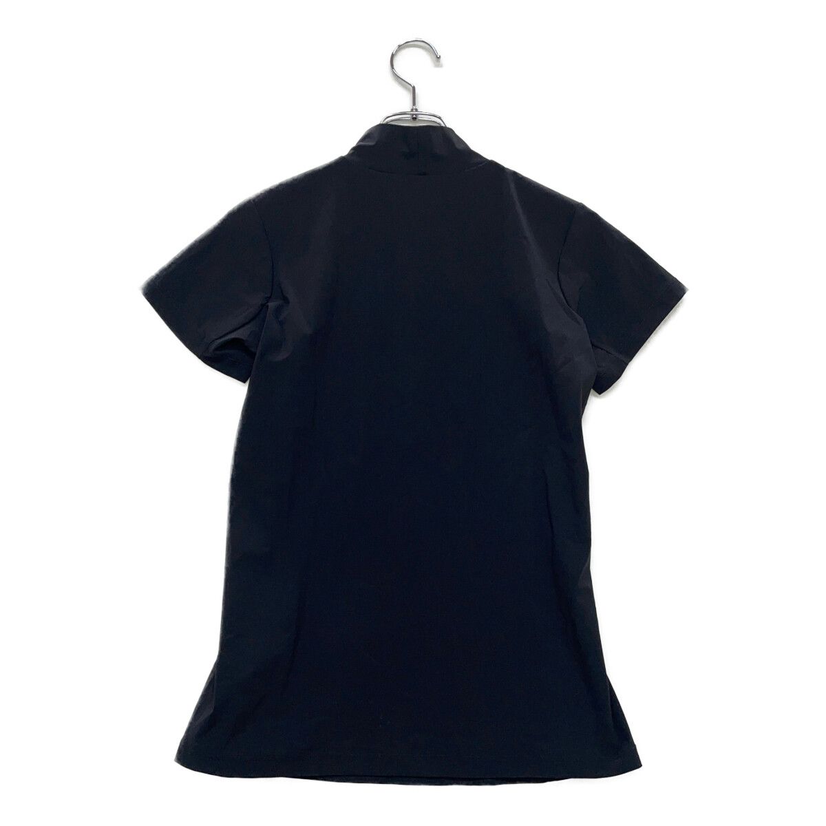 coco 中古 デサントゴルフ DESCENTE GOLF レディース 半袖シャツ M 黒 ブラック モックネック ハイネック 薄手 ロゴ 中古 レディース デサントゴルフ DESCENTE GOLF 半袖シャツ M 黒