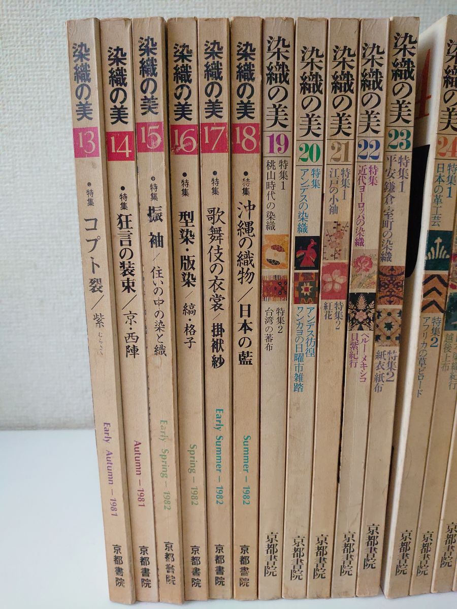 染織の美 1981-1984 雑誌 まとめ 計18冊セット/染織光悦会第25回