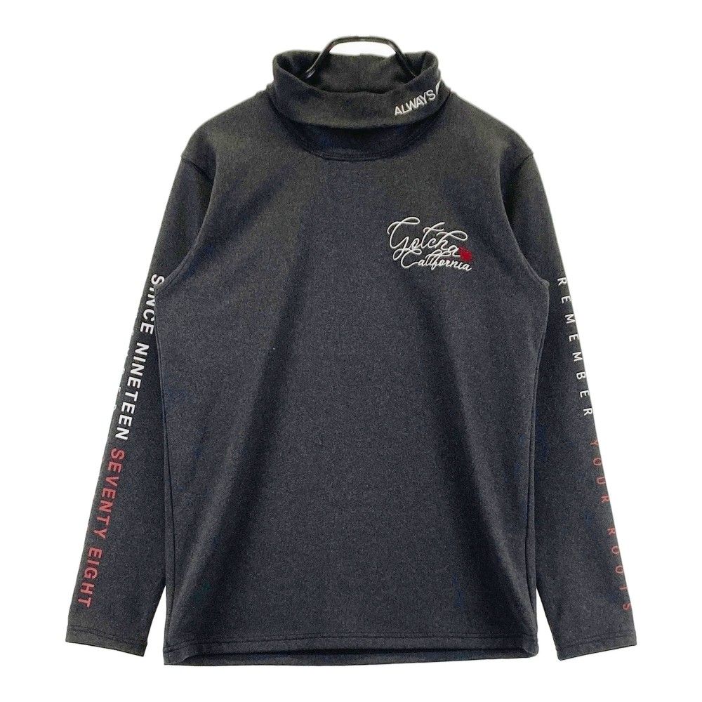 サイズ：M GOTCHA ガッチャ  タートルネック 長袖Tシャツ 裏起毛  グレー系 [240101376056]# ゴルフウェア メンズ ストスト