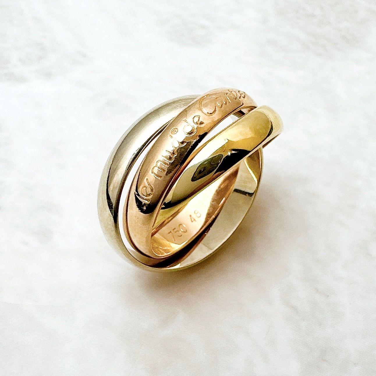 トリニティリングスリーカラークラシック Cartier カルティエ リング トリニティ クラシック 指輪 スリー