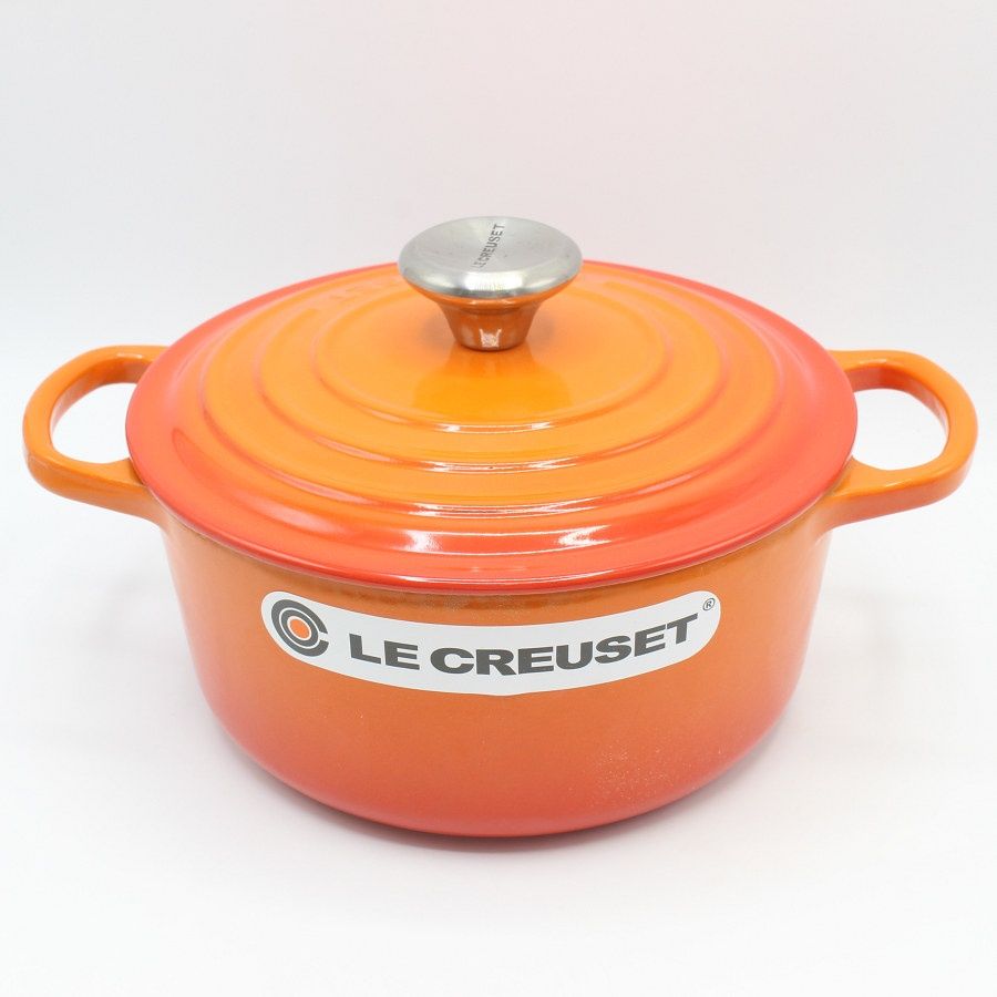 新品】ル・クルーゼ シグニチャー ココット・ロンド 18cm