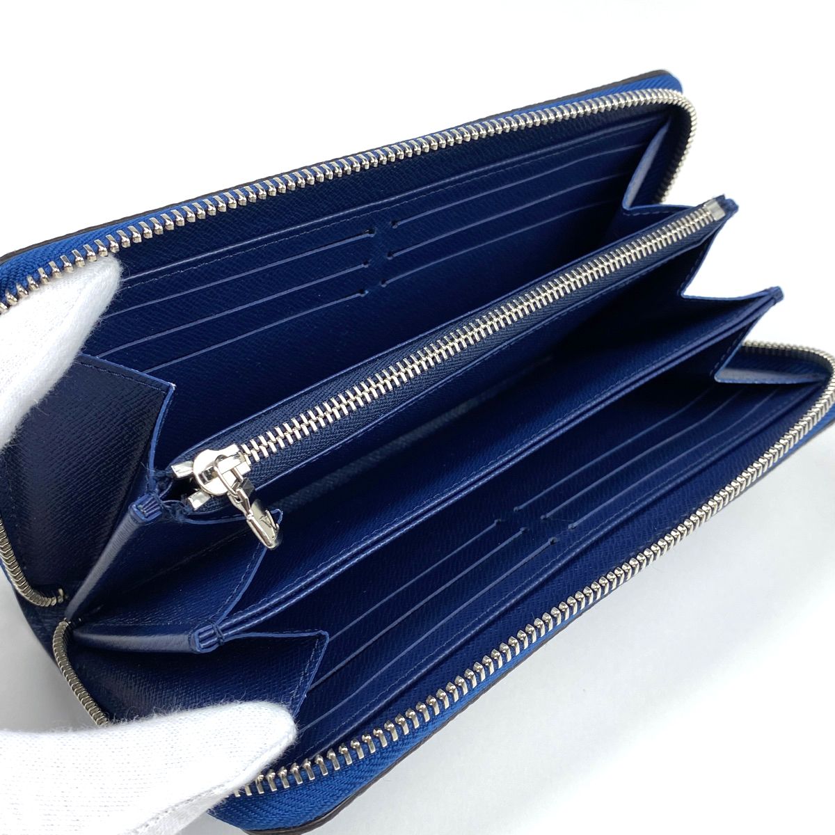 ルイヴィトン 長財布 ジッピーウォレット エスカル M68841 ブルー