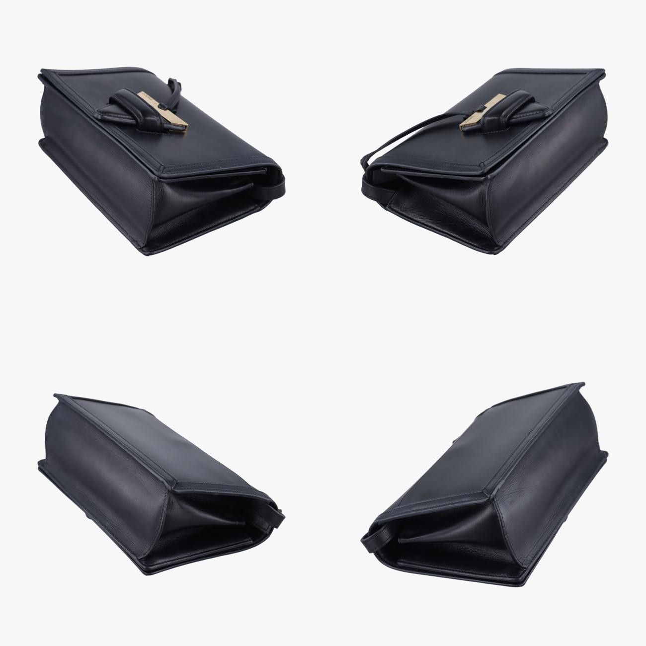 ロエベLoeweバルセロナブラックレザー061606
