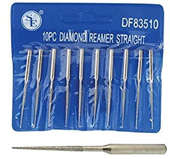 10pc 2 Diamond Bead Reamer Set 1/16 x 7/8 For Dremel Rotary Tool 1/8 by ZEERMENG