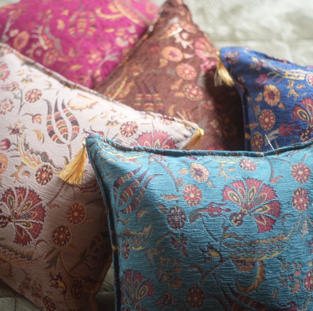 645x45 ナチュラル トルコ クッションカバー 45cm×45cm ヴィンテー