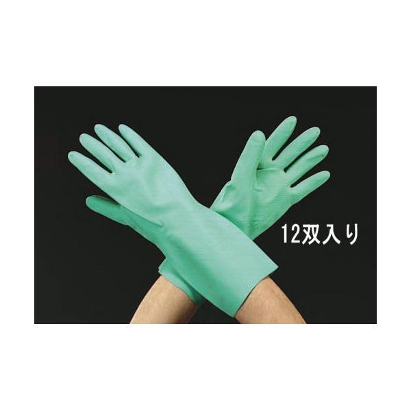 【新品・７営業日以内発送】【個人宅配送】【即納在庫品】エスコ EA354BE-1 Mニトリルゴムロング手袋12双 EA354BE1【キャンセル】【沖縄離島販売】