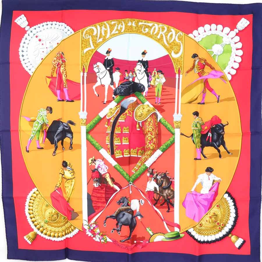 エルメス HERMES スカーフ カレ90 PLAZA DE TOROS 闘牛場 - メルカリ