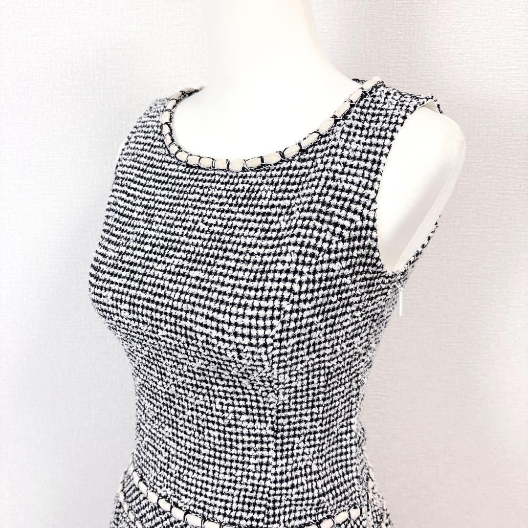 ツイードノースリーブワンピース