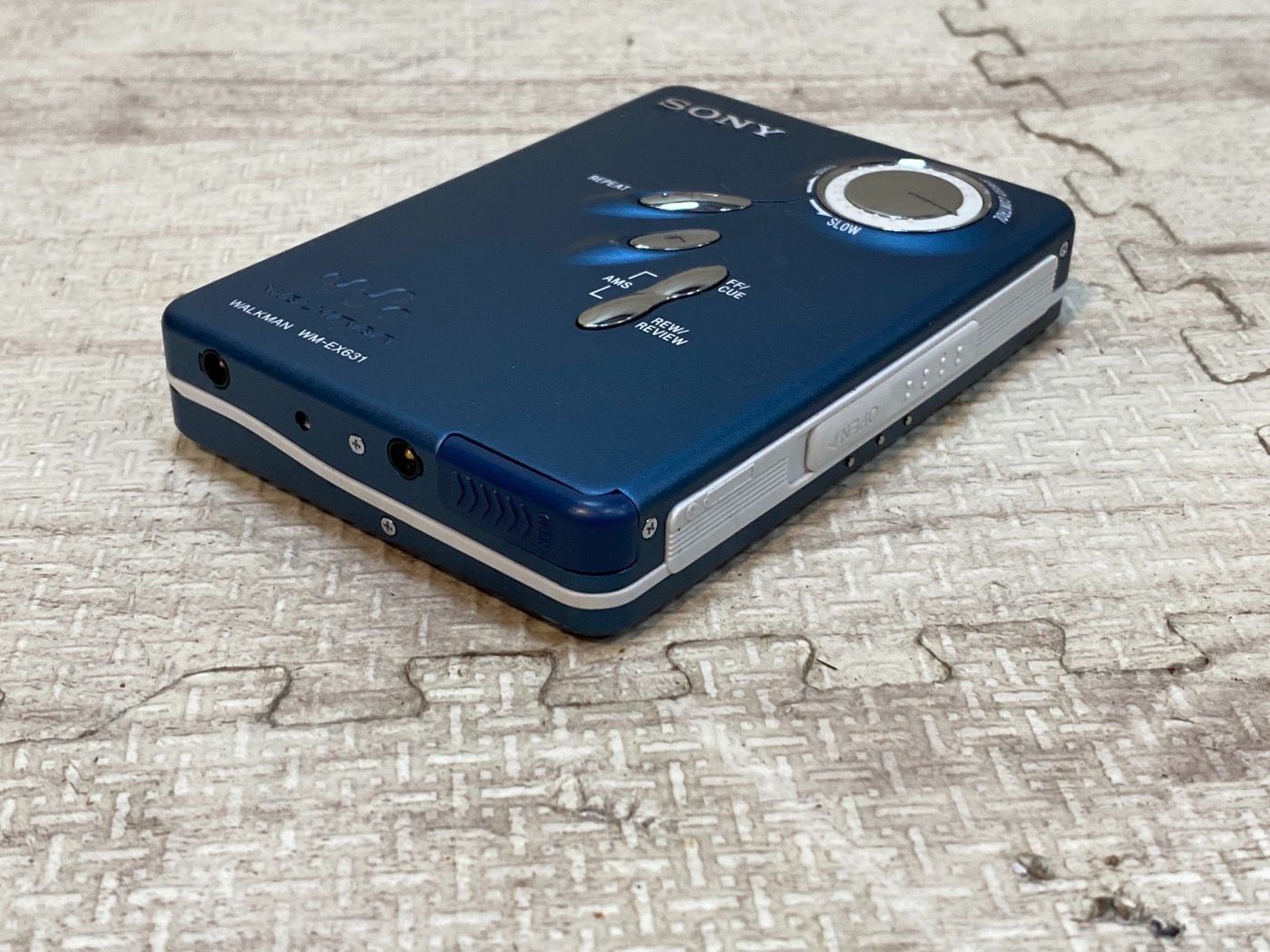 オーディオ機器 【整備品】SONY WALKMAN WM-EX631 カセットウォークマン 青