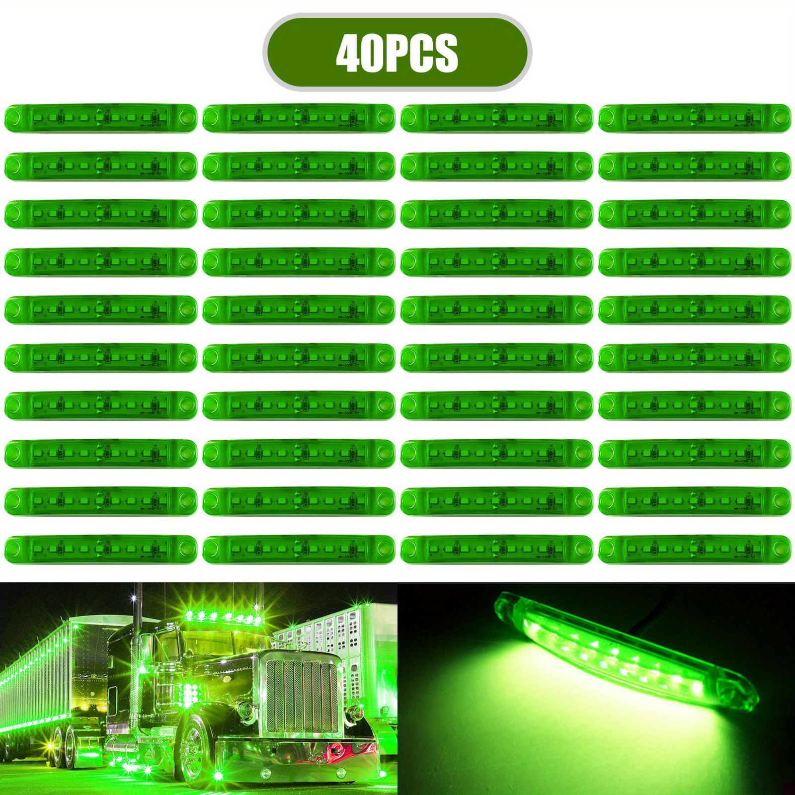 40個セット 車用 LEDライト サイドライト マーカーライト 9LED 車用 