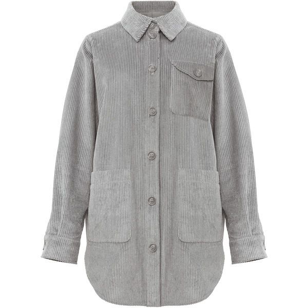 【送料無料】 フェイズ・エイト レディース ジャケット・ブルゾン アウター Katrina Cord Shacket Grey/Silver