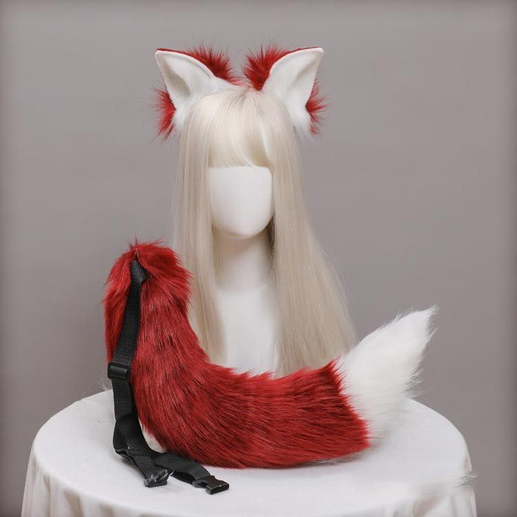 2点セット 耳×尻尾 衣装 キツネ コスプレ キツネ ハロウィン