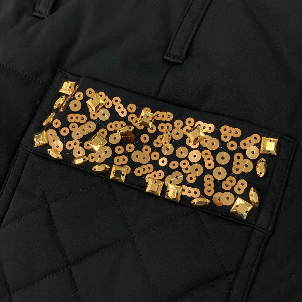 中綿スカート ブラック系