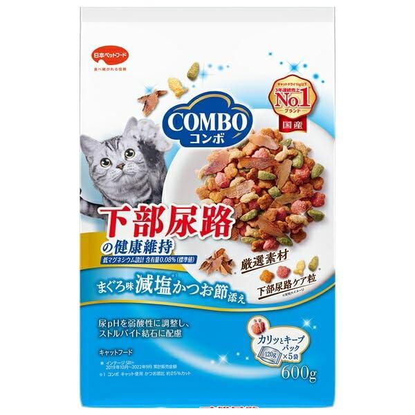 まとめ買い 日本ペットフード コンボ キャット 下部尿路の健康維持 600g 猫用フード ×6