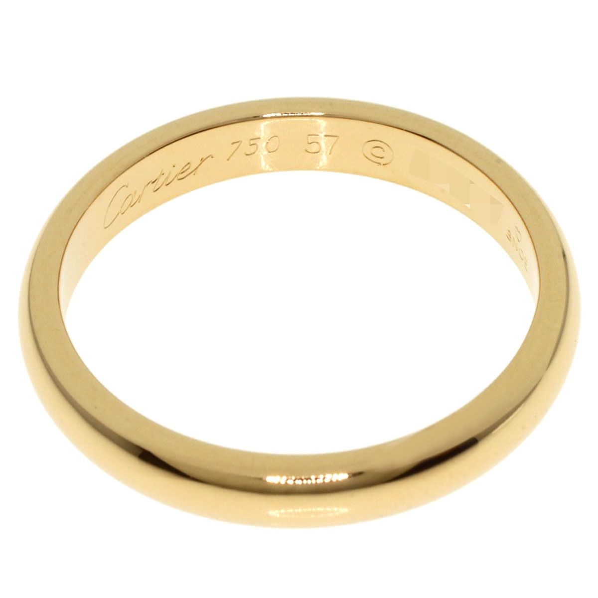 CARTIER カルティエ ウエディング #57 リング・指輪 K18YG レディース  