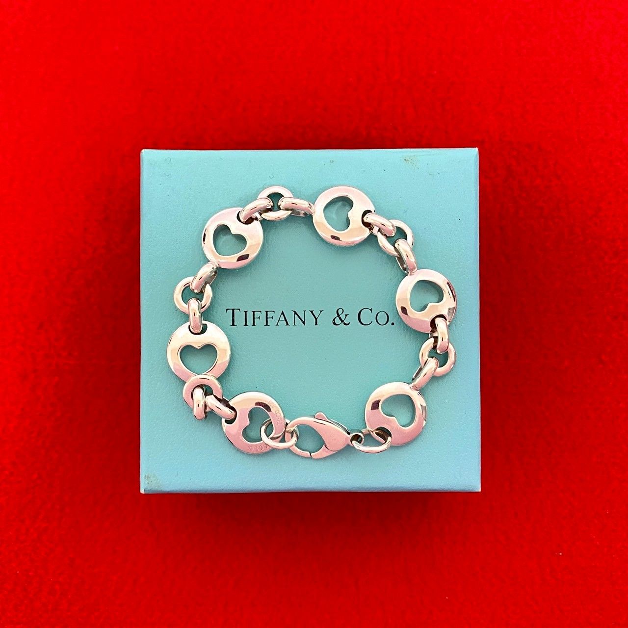 TIFFANY-Co. ティファニー ピアスドハート モチーフ シルバー925 ブレスレット 小物 シルバー 53466